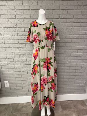 calvin klein short sleeve maxi dress Calvin Klein Black White Striped Short Sleeve T-Shirt Maxi Dress Stretch Size 14