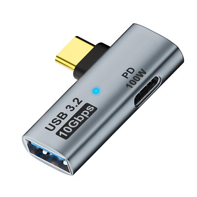 AreMe 2-in-1 USB C to USB 3.2 Adapter with 100W Charging Port Thunderbolt 4/3...