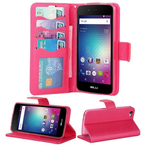 Für BLU Diamond M D210U Lederhülle Brieftasche Ständer Klappfach Etui Abdeckung - Bild 12 von 14