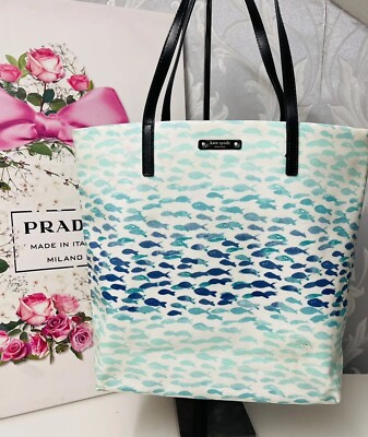 Kate Spade große Tragetasche viel Fisch Bon Schulter Laptop Arbeit