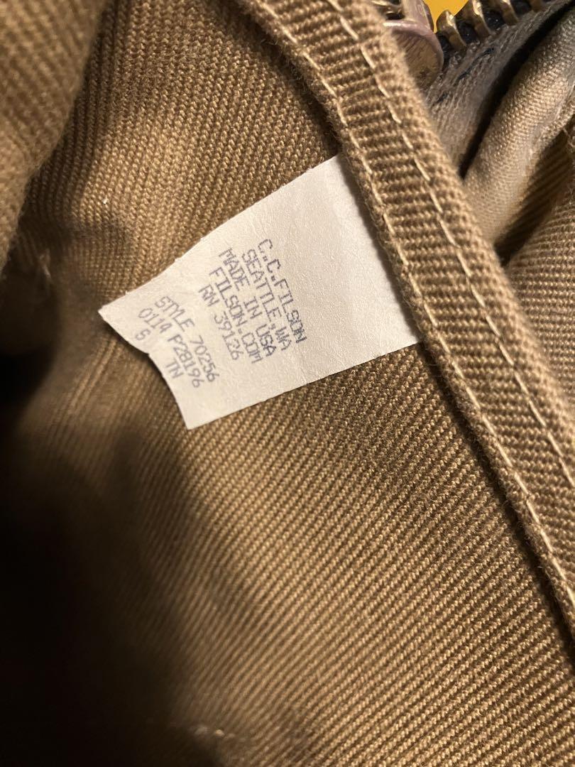 Filson rugged twill briefcase USA made TAN Gem