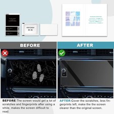 2022 2024 Sierra Silverado 1500 13.4 Screen Protector Tempered W/ Button Holes