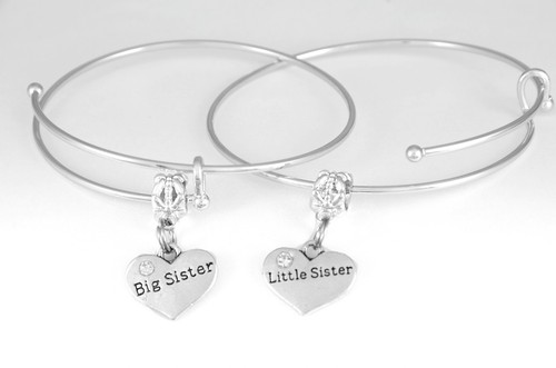 Big Sister Little Sister Bracelet Big Little Sister Gift Sisters Bangle Sis