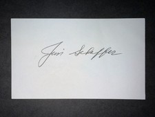 1961 CARDINALS: Jimmie Schaffer, SIGNED 3x5 Card