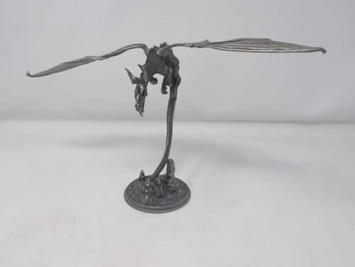 VTG Rawcliffe Pewter VENGENCE OF SMAUG Dragon Statue Lord of the Rings 1201002