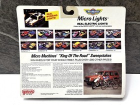 Vintage 1989 Galoob Micro Machines Lot of 4 Sealed Micro Lights Blaze & Roar