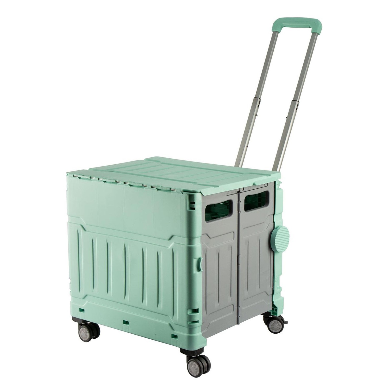 Green Plastic Folding Craft/ Sewing & Hobby Trolley