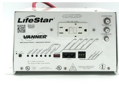 VANNER LifeStar 20-1050CUL DC  Inverter 12 VDC Input 120VAC  