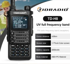 TIDRADIO TD-H8 2ND Mult-Band GMRS/HAM Handheld Radio & Wireless Programming 