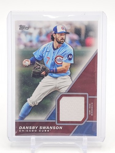 DANSBY SWANSON 2026 TOPPS MAJOR LEAGUE GAME USED PATCH #MLM-DS CUBS Q7313