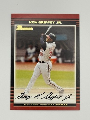 Ken Griffey Jr. 2002 Bowman Gold #55 Cincinnati Reds HOF
