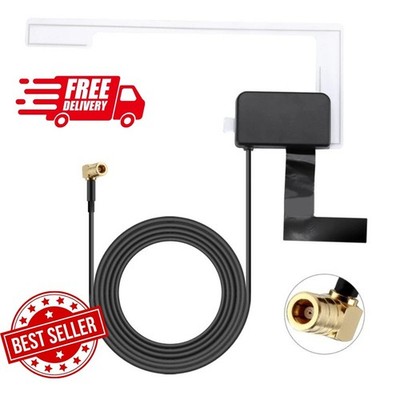 DAB+ Antenne Scheibenantenne mit Verstärker Antenne Auto KFZ SMB Klebeantenne