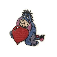 EEYORE SO CUTE EMBROIDERED IRON ON PATCH Free Sticker