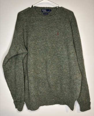 Vintage Polo By Ralph Lauren 100 Wool Sweater Size Large G2U