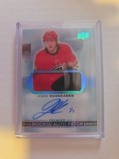 2017-18 Upper Deck Premier Rookie Auto Patch Janne Kuokkanen #AR-JK /25