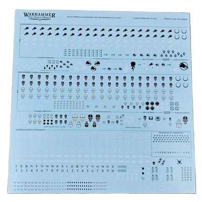 GAMES WORKSHOP Saturnine Transfers Salamanders Iron Warriors Horus Heresy 30k 40k FREE POST