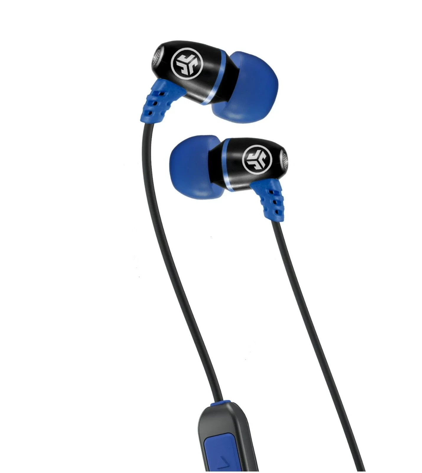JLab Audio Metal Bluetooth Wireless Rugged Earbuds Black/Blu