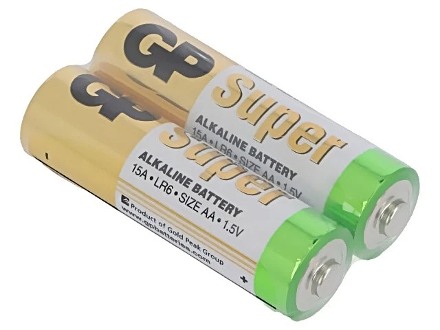 GP15A/F02 SUPER Batterie: alkalisch AA 1,5V nicht aufladbar 2Stk SUPER GP