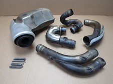 Ducati Scrambler 2015 7,774 miles exhaust system pipes silencer set (5925)