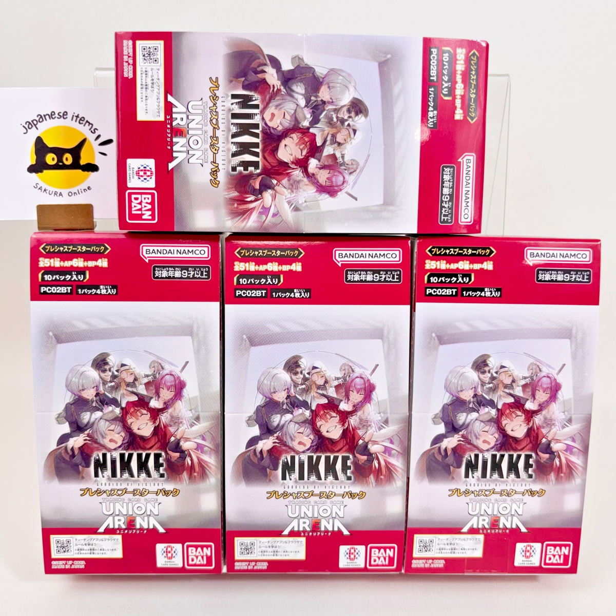 BANDAI Union Arena NIKKE PC02BT Precious Booster Box 4 Box Set JP