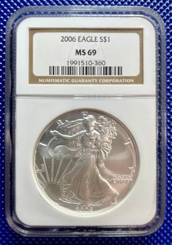 2006 ~ Silver Eagle S$1 ~ NGC MS69 ~ #1991510-360