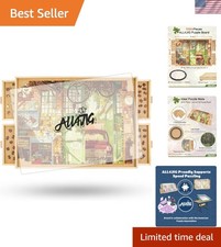 Eco-Friendly 1000-Piece Rotating Puzzle Board with Child-Safe Edges  Drawers