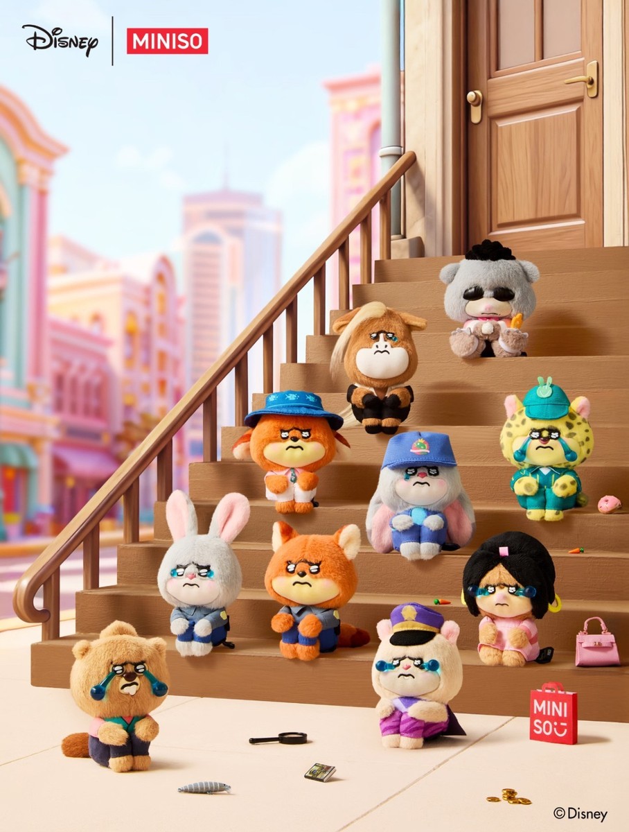 💡 Miniso x Disney Zootopia 2 Worry Diaries Series Vinyl Plush