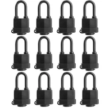12 Waterproof  Keyed Alike Padlocks Outdoor Use Covered Heavy Duty Laminated
