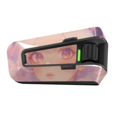 For Cardo Packtalk Edge Protection Sticker Decal Pink Anime Girl