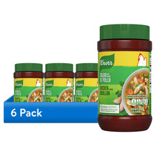 6 pack Knorr Shelf Stable Granulated Chicken Bouillon, 32 oz Jar