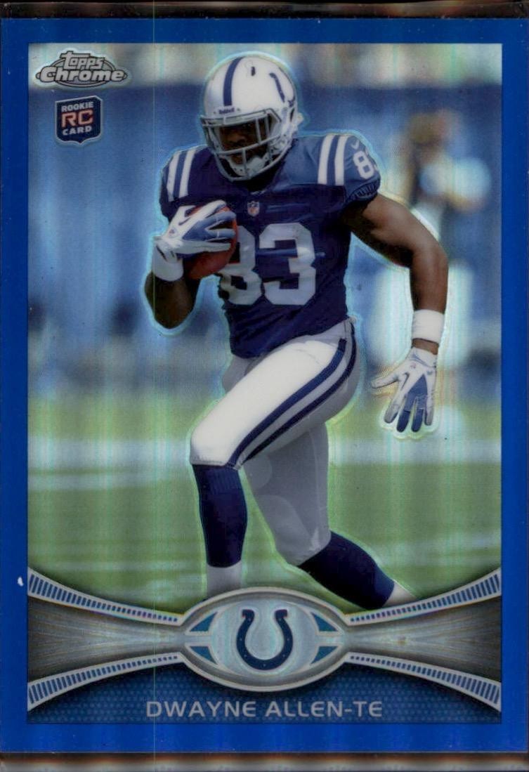 Dwayne Allen Topps Chrome #17 Running-Blue Refractor