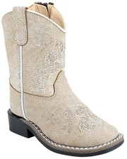 Old West Toddler Girls' Western Boot - Broad Square Toe - BSI2002