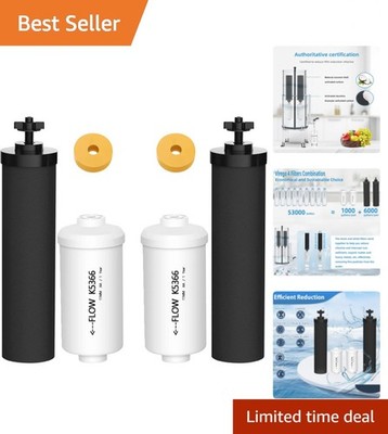 High-Efficiency Berkey Water Filter Combo - Fluoride & Heavy Metal Reduction
