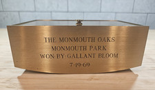 1969 Monmouth Oaks Relide Trophy Clock - HOF Gallant Bloom, Jockey Braulio Baeza