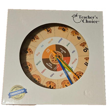 Teachers Choice Educational Wall Clock Cookie wall clock 10" Diameter NEW