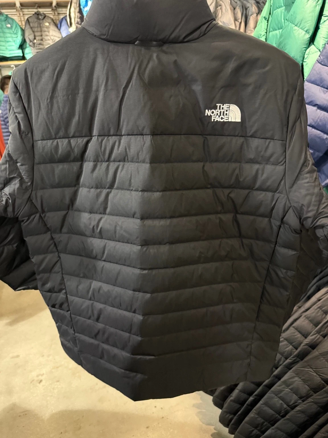 The North Face men's Minouqua Down Jacket Black Fur Hood NWT - product detail image 2