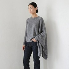 Helmut Lang Sweater Womens P XS Gray Asymmetr...