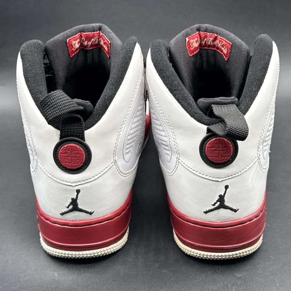 Zapatilla deportiva Nike Air Jordan Fusion 9 roja/blanca/negra talla 11,5 M 352753-102 (2008) Foto 4 de 4