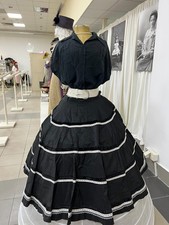 Vintage women's weekend suit. Ukraine, 1950.