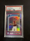 2024 Donruss Rated Rookie Jayden Daniels 389 Optic Preview Pink Prizm PSA 9💥💥