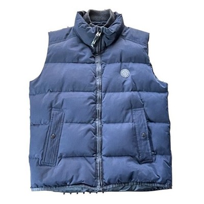 MARC O POLO Padded Down Filled Feather Puffer Vest UK Navy Blue Large Men