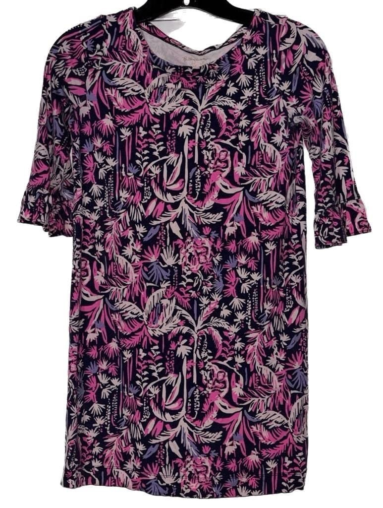 Lilly Pulitzer Girls Floral Print Dress Size L (8-10)
