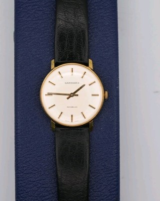 Incabloc Garrard Uhr vergoldet Herren Wind Vintage Original Box Vintage Geschenk