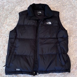 ジャケット・アウター THE NORTH FACE 550Fil Down Vest Black M THE NORTH FACE (ザ ノースフェイス) フード収納 ナイロン×コットン混