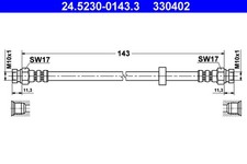 ATE 2x Bremsschlauch 24.5230-0143.3/2x für VW POLO 3 CLASSIC 6V2 6N1 Variant 6V5