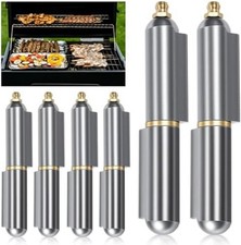 6 Pack 4" Heavy Duty Weld on Bullet Hinges, Carbon Steel Barrel Hinges with Deta