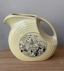 Fiesta MILLENNIUM Commemorating The Year 2000 Y2K Yellow Disk Disc 67 oz Pitcher