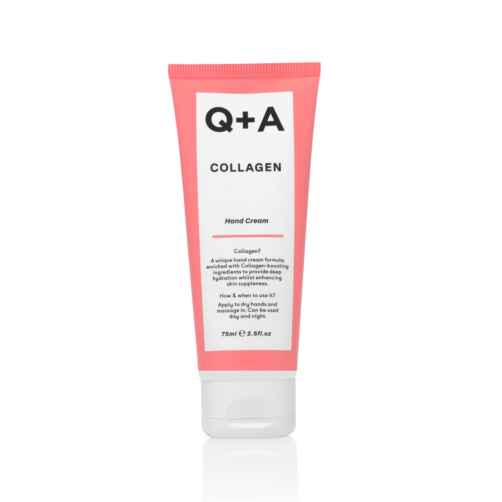 Q+A Collagen Hand Cream, Nourishing & Hydrating With Vegetable Collagen, Sugar Complex & Hematite, Golden Pear & Grape Scent, Vegan & Cruelty-Free, Re - Image 3