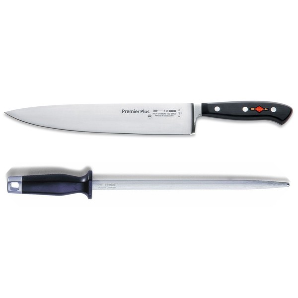 Fr. Dick Premier Plus Set Kochmesser 26 Cm & Wetzstahl 25 Cm Runder Standardzug-image