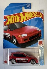 2024 Hot Wheels 92 Honda Civic EG 4/10 HW J-IMPORTS 95/250